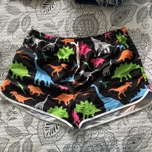 Swim shorts, dinosaur print xl